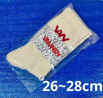 Vaundy VAWS 로고 양말 아이보리 L 사이즈