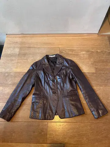 URBAN RESEARCH 브라운 가죽 슬림핏 자켓