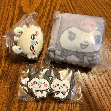 새상품 치이카와 산리오 에코백 모몽가 캐릭터 마카롱 러버 스트랩