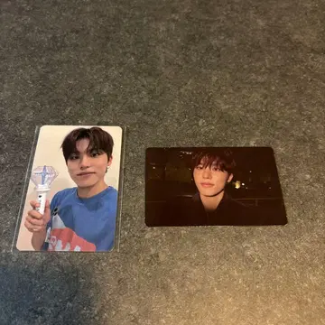 treasure 트레이딩 카드 응원봉 정우 세트