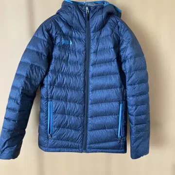FILA 후드 부착 다운 자켓 M 사이즈 네이비