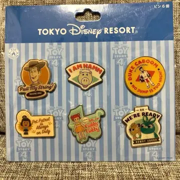 도쿄 디즈니 리조트 토이 스토리 핀 배지 6개 세트