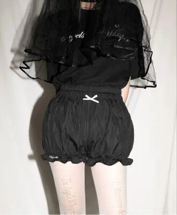 CLUT STUDIO 하트 호박 팬츠 - 블랙