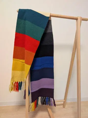 Paul Smith 멀티 컬러 스트라이프 머플러