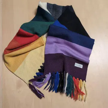 Paul Smith 멀티 컬러 스트라이프 머플러
