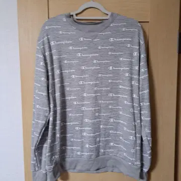 Champion XL 로고 프린트 얇은 소재 트레이닝복 그레이