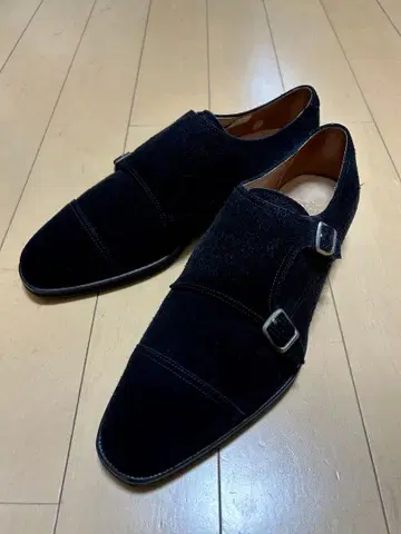 유니온 임페리얼 스웨이드 더블 몽크 스트랩 신발