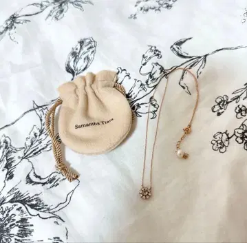 사만다 티아라 목걸이 아쿠아 주얼 로즈쿼츠 CM 착용 3대