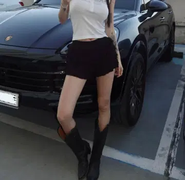 palejade 페일 제이드 블루머 니트 팬츠 블랙 1