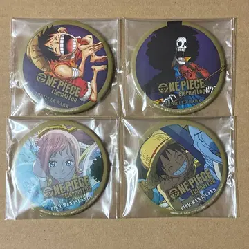 ONE PIECE 이터널 로그 캔뱃지 특전 루피 시라호시 브룩