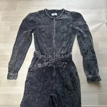 [ ZARA ] 빈티지풍 데님 올인원 셋업