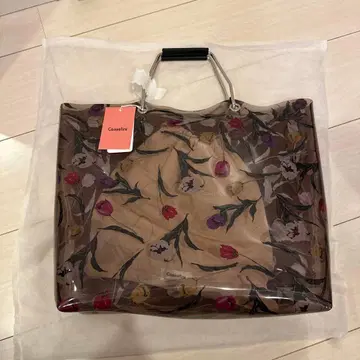 Casselini 꽃무늬 투명 토트백