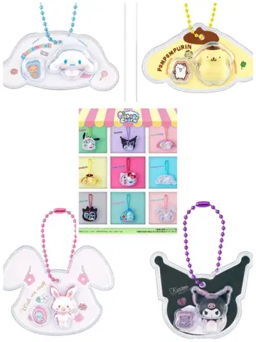 포차코 키키라라 아크릴 키링 세트 4개 세트