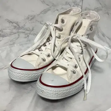 y123121 CONVERSE 스니커즈 하이컷 화이트 23cm