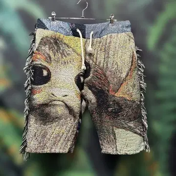 [ 1점물 ] 캐릭터 올 패턴 프린지 숏팬츠 릴랙스 에스닉