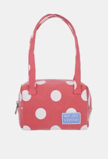 we are yiyoon 핸디 파우치 토마토 도트 물방울 핸드백 빨간색