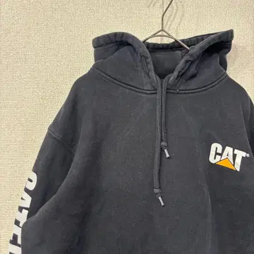 미국 빈티지 의류 후드티 기업 로고 소매 프린트 M 3474