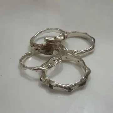 실버 반지 4개 세트 플뤼 7호