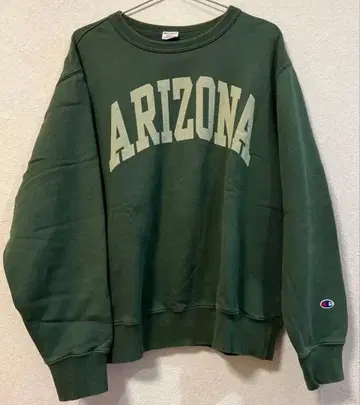 Champion ARIZONA 맨투맨 다크 그린 바택 복각
