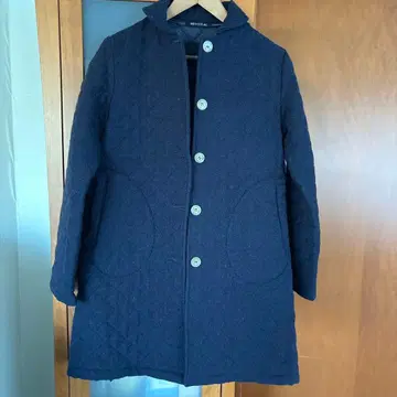 트래디셔널 웨더웨어 네이비 퀼팅 자켓 34 사이즈