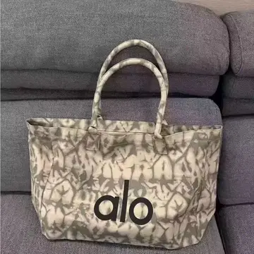 alo 미사용 새상품 타이다이 패턴 토트백 그레이/화이트tf