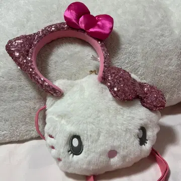 키티 머리띠 핑크 키티 백