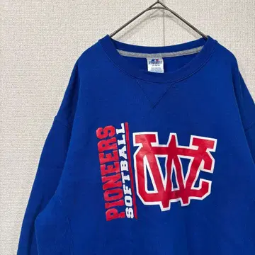 러셀 맨투맨 프린트 로고 미국 빈티지 의류 M 3472