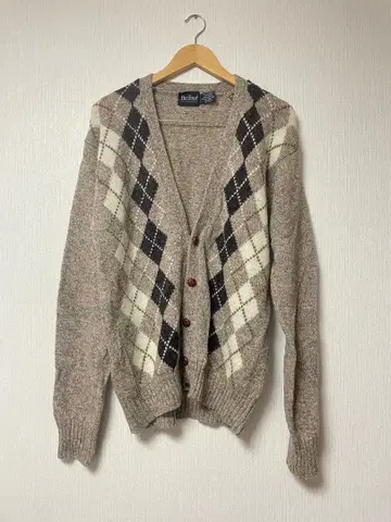 Par Four 아가일 무늬 가디건