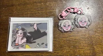 aespa x 빤쮸토끼 윈터 키링과 닝닝 아크릴 거울