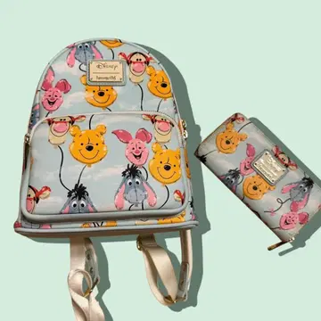 디즈니 곰돌이 푸 라운지플라이 백팩 지갑 세트