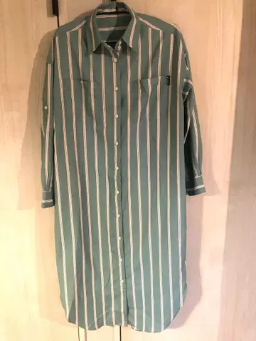 LOGOS 스트라이프 긴팔 원피스