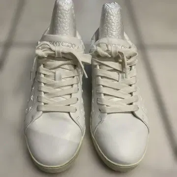 JIMMY CHOO 화이트 스니커즈