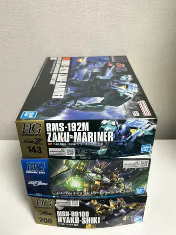 HG 건담 프라모델 3종 세트 RMS-192M ZAKU-MARINER 외