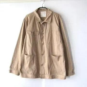 USED HIKARI SHOJI 코튼 커버올 베이지