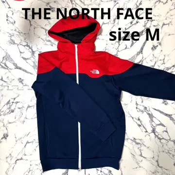 THE NORTH FACE 풀 지퍼 후디 빨간색/네이비