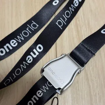 원월드 oneworld 시트 벨트 버클 넥스트랩 블랙