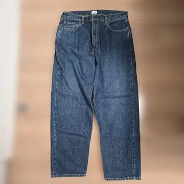 CIOTA 와이드 테이퍼드 데님 Dark Blue 34