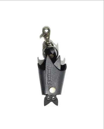 ANTIMID KEYCASE 가죽 박쥐 모양 가죽 키케이스 블랙