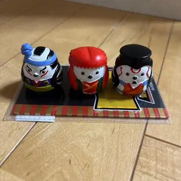 설날 장식 가부키 시마연가 5개 세트 미니어처 입상