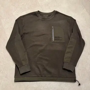 GUESS Zip Pocket Sweat ( DARK ASH )