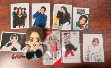 스에자와 세이야 굿즈 세트 (봉제인형, 아크릴 스탠드, 사진, 기타)