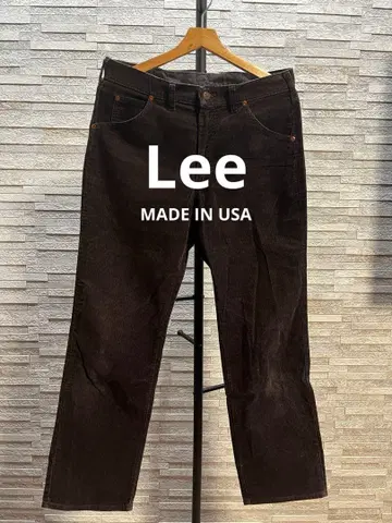 Lee 코듀로이 팬츠 다크 브라운 MADE IN USA 33x30