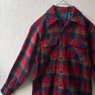 Pendleton 빨간색 체크 무늬 보드 셔츠 S 사이즈