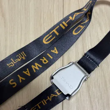 에티하드 항공 Etihad 시트 벨트 버클 넥스트랩 블랙