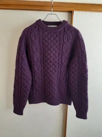 PEREGRINE 퍼플 니트 스웨터 M