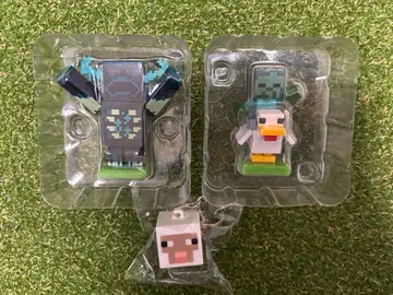 마인크래프트 보빙 피규어 큐브 러버 키체인