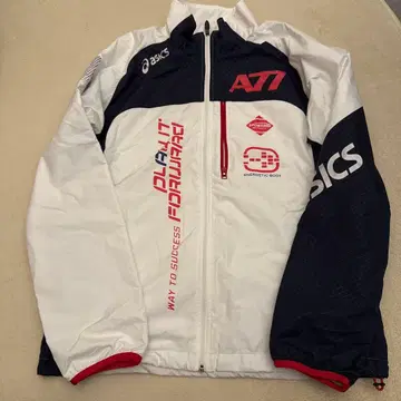 asics A77 저리 세트 화이트/네이비