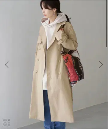 로페피크닉 코튼라이크 롱 트렌치코트 40