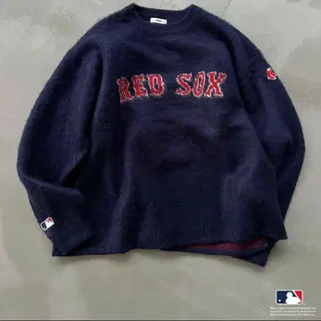 Perushu RED SOX 크루넥 스웨터 네이비