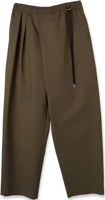 CULLNI 크루니 비대칭 턱 랩 와이드 팬츠 카키 1